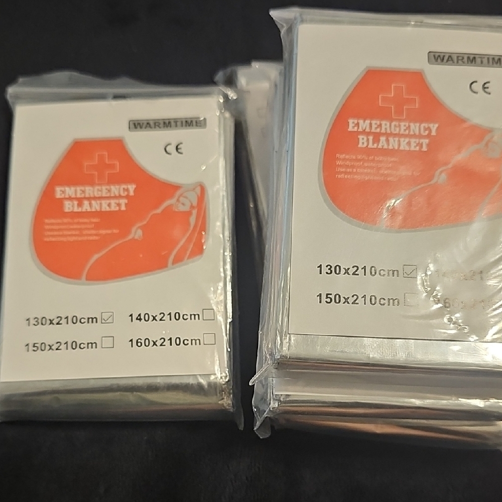6 Pack Warmtime Emergency Blanket